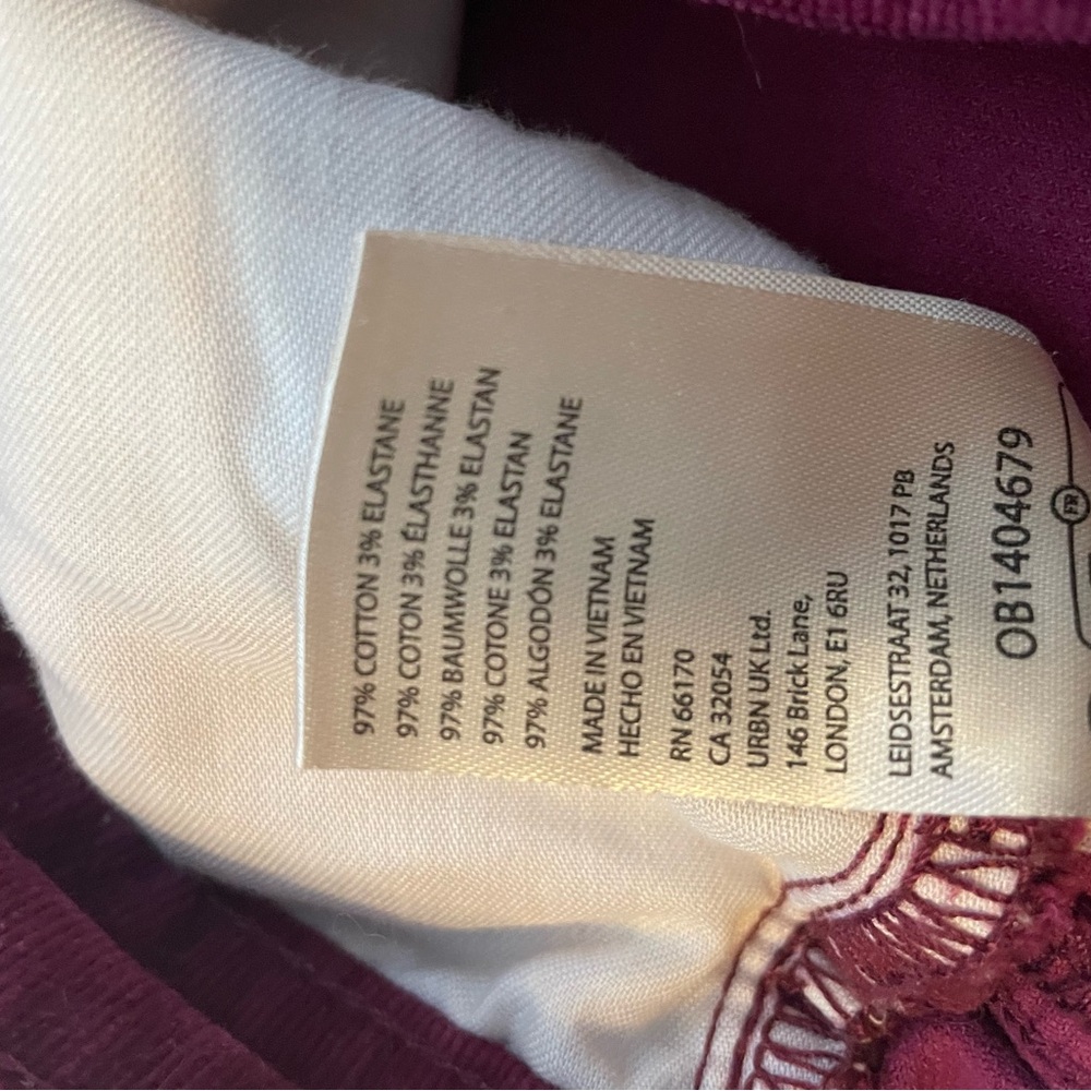 Anthropologie Pilcro Purple Corduroy Pants - Picture 6 of 6